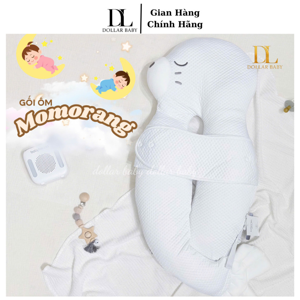 Gối Chống Giật Mình Momorang Emong - Chống Giật Mình, Định Hình Đầu - Chính Hãng Hàn Quốc.