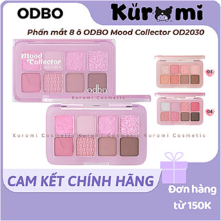 Bảng Phấn Mắt Và Má Hồng ODBO Mood Collector OD2030 Và Eye Blush Crush ODS04 Nhiều Tông Màu Dễ Dùng