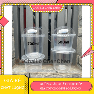 SET 100 LY LÙN 500ML & 700ML KÈM NẮP 117