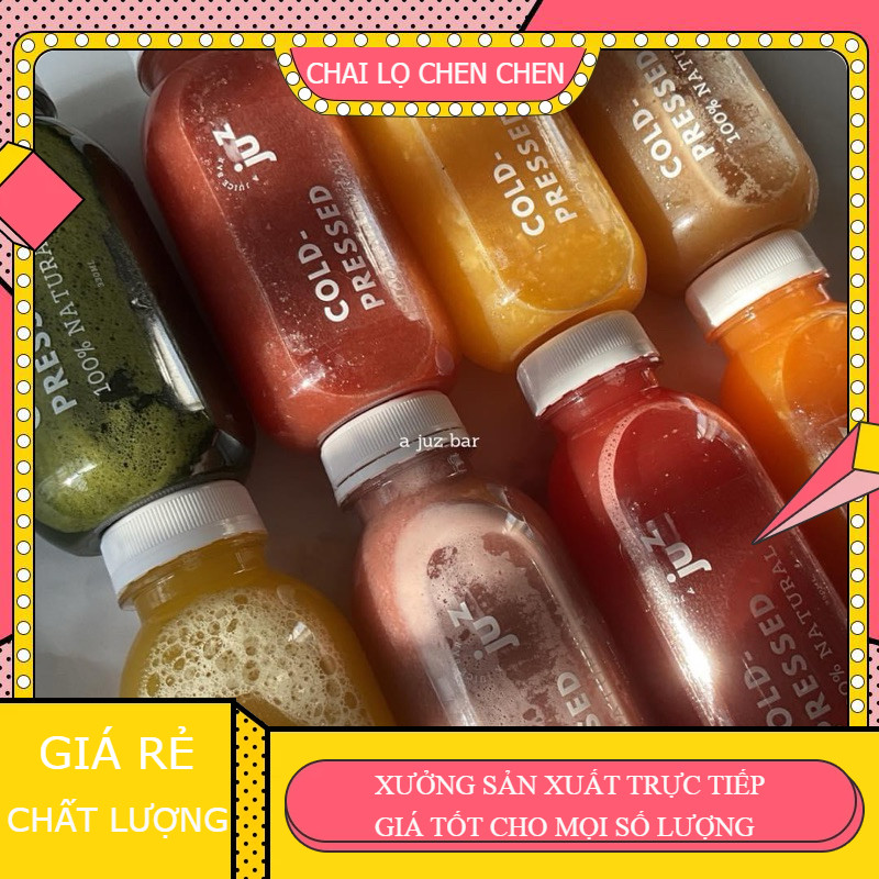 35 Chai nhựa pet 250ml kèm nắp nhôm/nhựa cao cấp