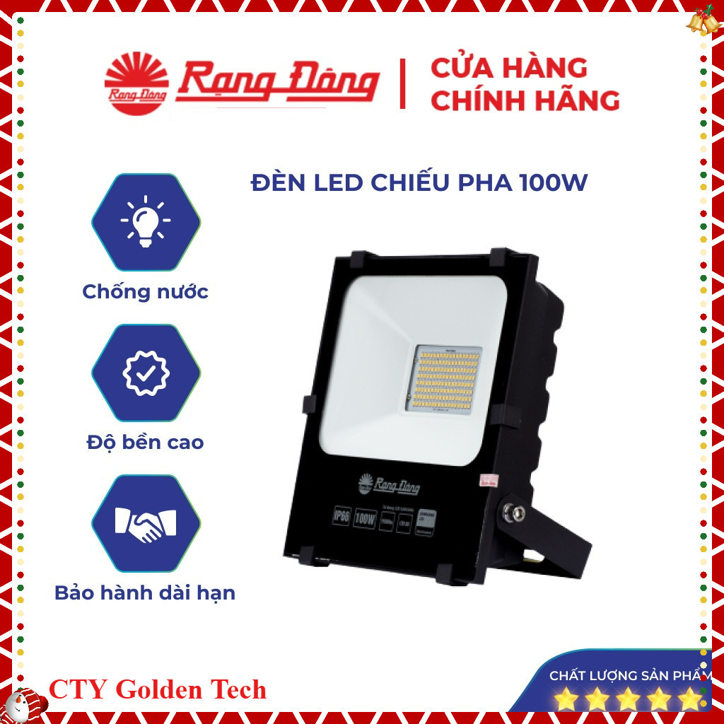 (Rạng Đông) Đèn Led chiếu pha công suất 100W-150W-200W - Chống nước, siêu sáng, tiết kiệm - Model: C