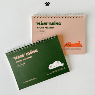 Sổ kế hoạch học tập Study Planner 90 trang 1 học kỳ Crabit Nàm Biếng