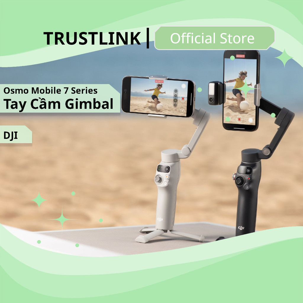 Tay Cầm Gimbal DJI Osmo Mobile 7/7P - Dành Cho ĐIện Thoại - Chống Rung - ActiveTrack 7.0 - App Mimo