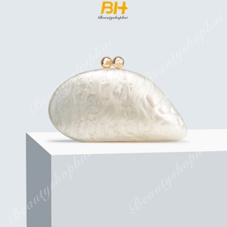 Túi Báo Chí Mới Acrylic Túi Ăn Tối Một Vai Hình Chữ Thập Cưới Tiệc Ly Hợp Túi Dây Xích Túi