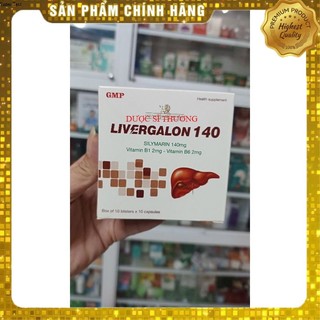  Livergalon 140 silymarin 140g hỗ trợ giải độc mát gan hộp 100 viên 