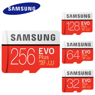 COD + 100% chính hãng Thẻ Microsd SAMSUNG 256G 128GB 64GB Thẻ nhớ Micro SD Flash TF Class10 U3 SDXC I Lớp EVO + PLUS