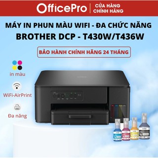  Máy in phun màu đa năng wifi Brother DCP-T430W  in copy scan  