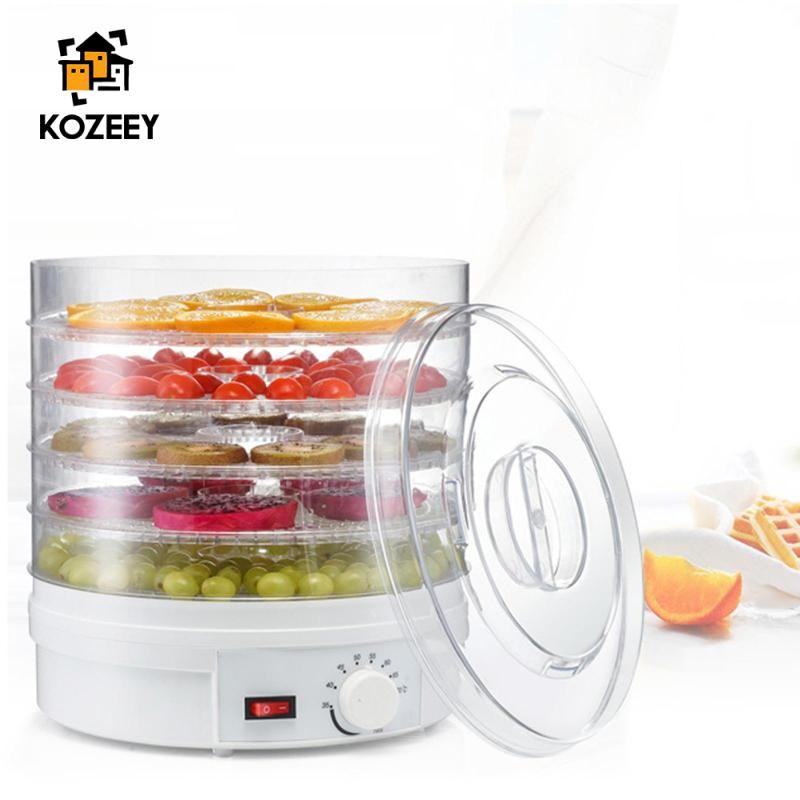 Máy khử nước trái cây sấy khô thực phẩm KOZEEY cho thực phẩm và nhiệt Jerky Máy sấy không khí đa năng 350W cho nhà bếp
