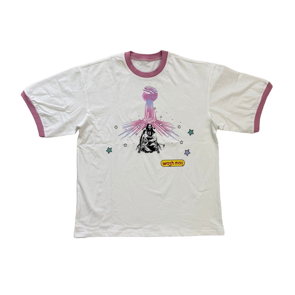 KK11 Kapital Laundry max tu sĩ Ringer Tee