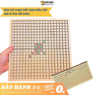 Bộ Cờ Caro Gấp Gọn Siêu Cấp CMS 400 Ô Bằng Gỗ Vui Nhộn Cho Bé Đồ Chơi Rèn Luyện Trí Tuệ Nâng Cao Khả Năng Tư Duy