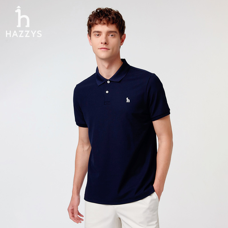 Bán Hot Hazzys Mới Áo Sơ Mi POLO Thể Thao In Trắng Tay Ngắn Nam 522