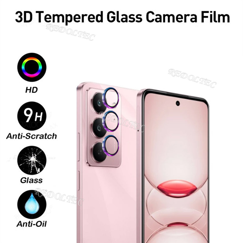 Realme C75 C75X Vòng kim loại Bảo vệ ống kính máy ảnh Realme C75 X RealmeC75 Kính cường lực Full Cov