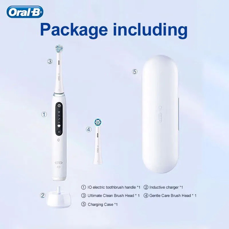 Bàn chải đánh răng điện Oral-B IO5 Theo dõi ứng dụng thông minh 6X Gum Cleaning 5 chế độ làm trắng 2