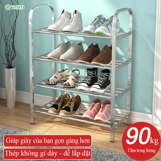  Kệ để giày dép YMZH Kệ đựng giày dép inox cao cấp chống rung lắc khả năng chịu lực tốt để nhiều giày 