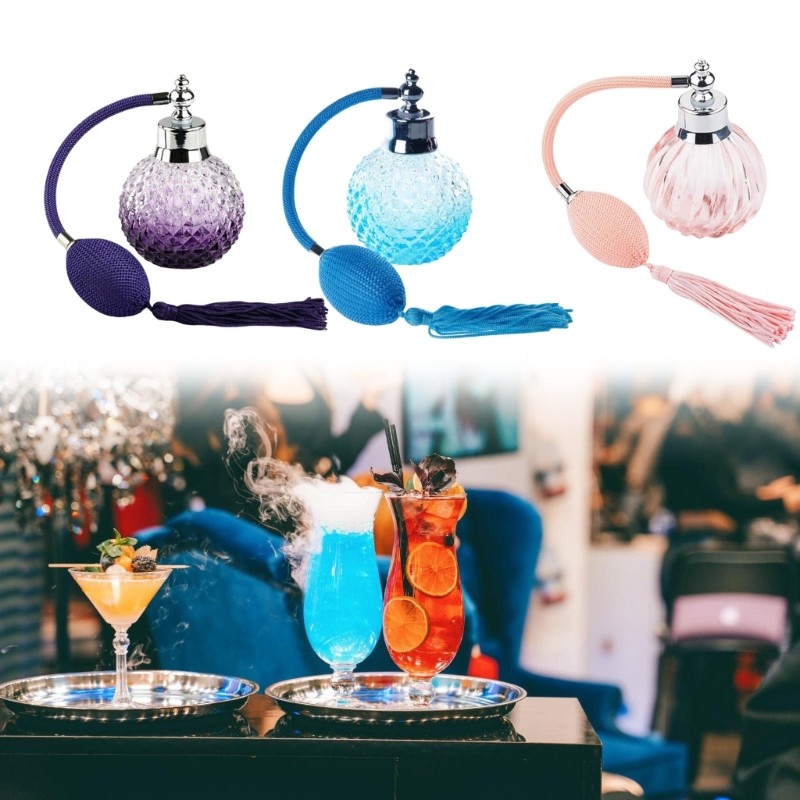 UKI Thủy Tinh Chịu Nhiệt Cocktail Chai Phun Sương Chịu Nhiệt Xịt Tua Rua Atomizer Chuyên Nghiệp Bart