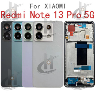 Dành Cho Xiaomi Redmi Note 13 Pro 5G Pin Mặt Sau Vỏ Khung Giữa + Nút + Màn Hình LCD Khung Trước + Khung Ống Kính Camera