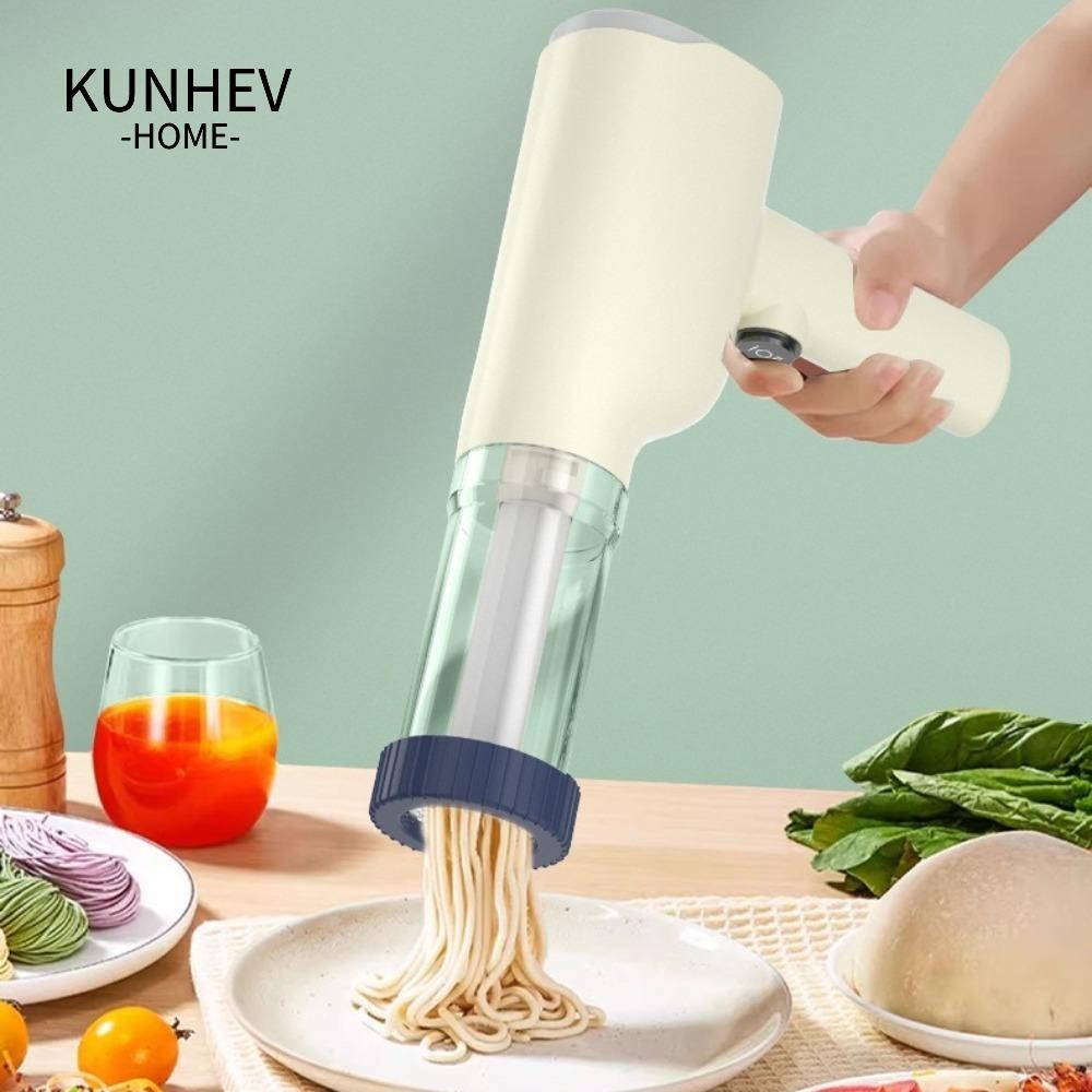 Máy làm mì điện KUNHEV, Máy làm mì bằng thép không gỉ Máy làm mì tự động, Tiện ích nhà bếp Máy làm điện đa chức năng cầm tay Nhà bếp