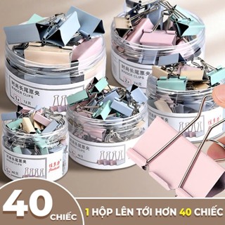  Kẹp Giấy Tài Liệu A4 Đa Kích Thước - Kẹp Bướm và Ghim Kim Loại Màu Pastel Thích Hợp Cho Văn Phòng 