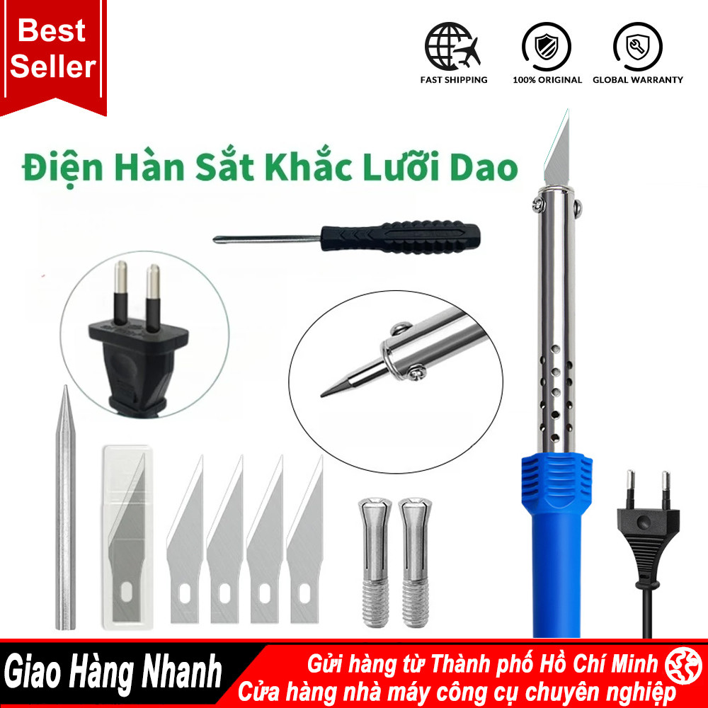 9 Bộ Điện Hàn Sắt Khắc Lưỡi Dao/Làm Nóng Dao Hàn Công Dụng/Điện Làm Nóng Khắc Dao Điện Hàn Sắt Sưởi 
