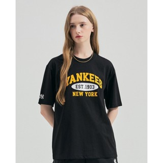  MLB - Áo thun unisex cổ tròn tay ngắn Summer Varsity Functional 3ATSV0843-50BKS 