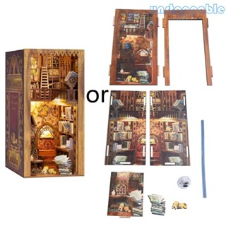 Unstop * cho Creative Booknook Kit LED Nhà búp bê Xếp hình Thanh thiếu niên Người lớn Xmas Gif