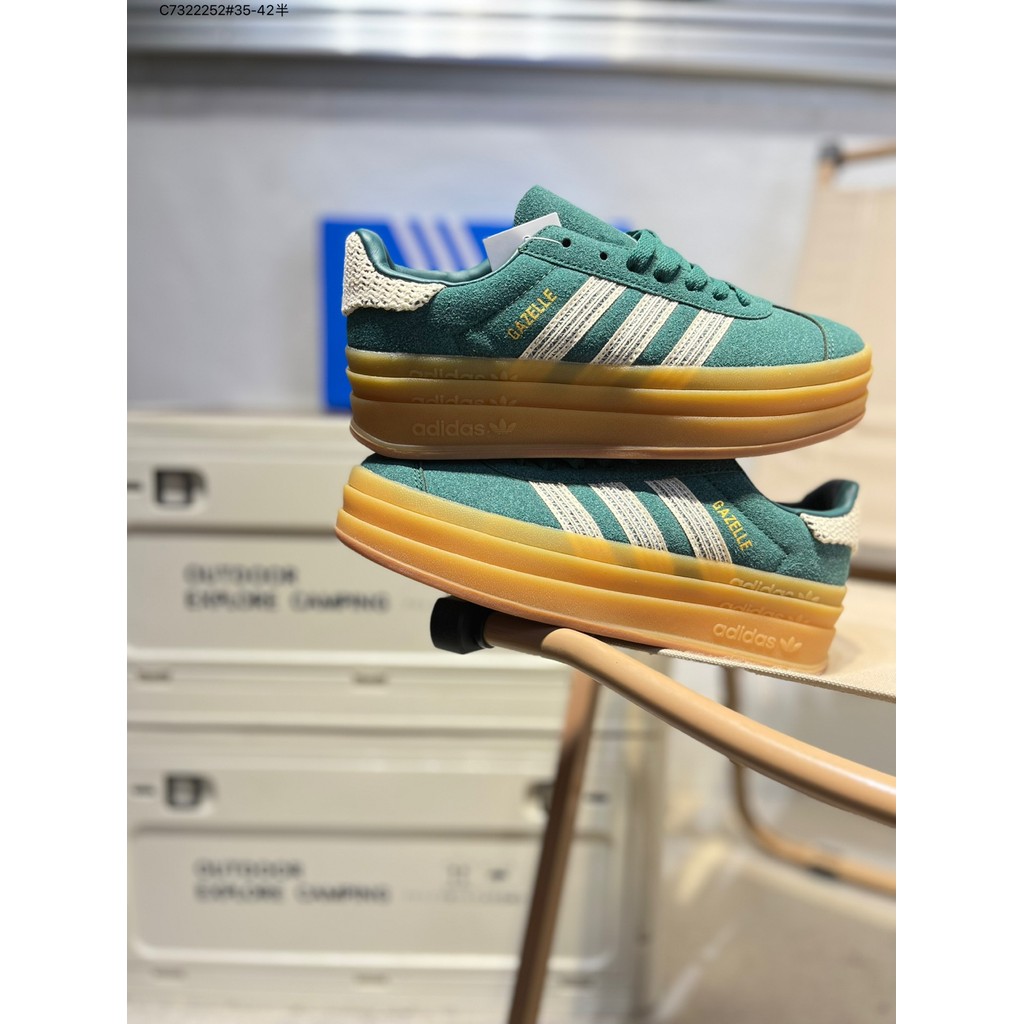 ✅AD Originals Gazelle Bold đế dày thông thường chống trượt và bền bỉ
