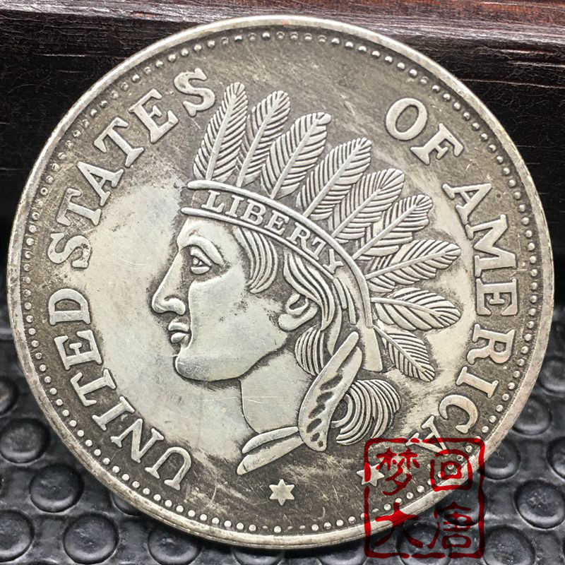 Đồng đô la bạc nước ngoài 1851 Tượng Nữ thần Tự do Mỹ 1 Amer ❈ ❈ ❈ ✸ 1851 年 ❥ ❈ ❥ ❥ ❈ ❈ ❈ 1 🍒 ❈ ❈ ❈ 