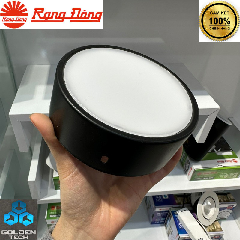 (Rạng Đông) Đèn LED Ống Bơ Lùn Downlight Ốp nổi trần 10W - 12W Đường kính 120mm Model NT03