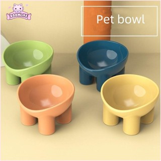 Bát cho chó BOOMLIFE123, Bát cho mèo chống trượt ổn định, Bảo vệ cổ chân cao 4 màu Bát thức ăn cho thú cưng Đồ dùng cho thú cưng