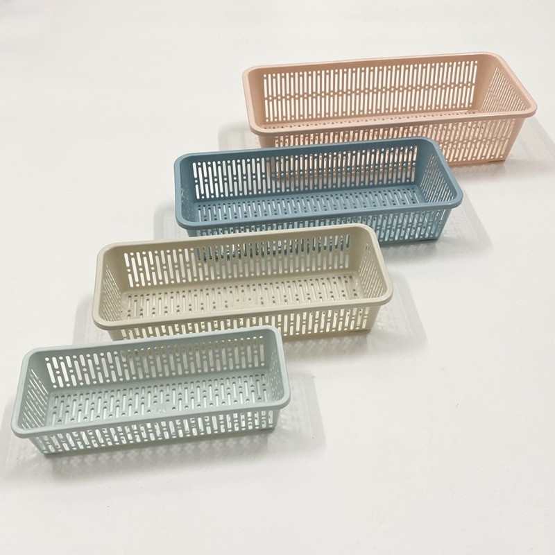 Rổ Nhựa Chữ Nhật Dài Màu Nhựa Châu Hưng Cao cấp đựng đồ dùng - Gia dụng Ori