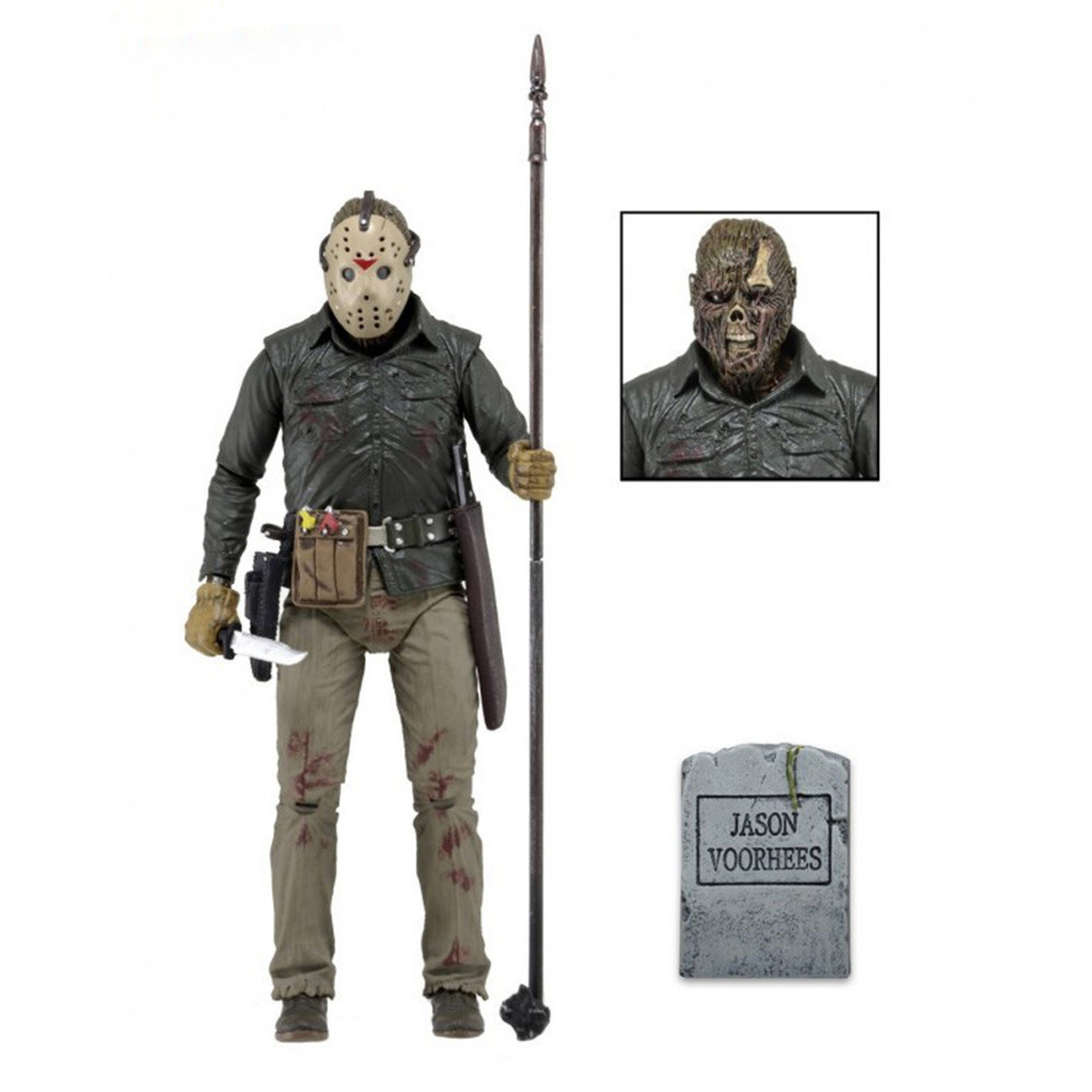 NECA Friday the 13th Part 6 Jason Lives Jason Voorhees Đồ chơi mô hình nhân vật siêu hành động [Phiê
