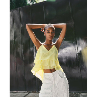 [DEZUS] Áo Voan Cổ Yếm Hở Lưng - THEODORE TOP - Y1BW25040407 + Y1BW25040403