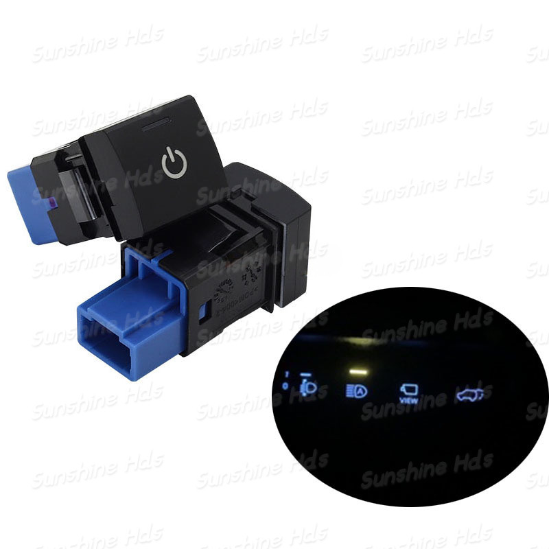 1 BSM DRL LED Pin Nguồn Điện Lái Sheel Quạt Làm Nóng Chiếu Hậu Nút Công Tắc Cho Xe Toyota RAV4 Corol