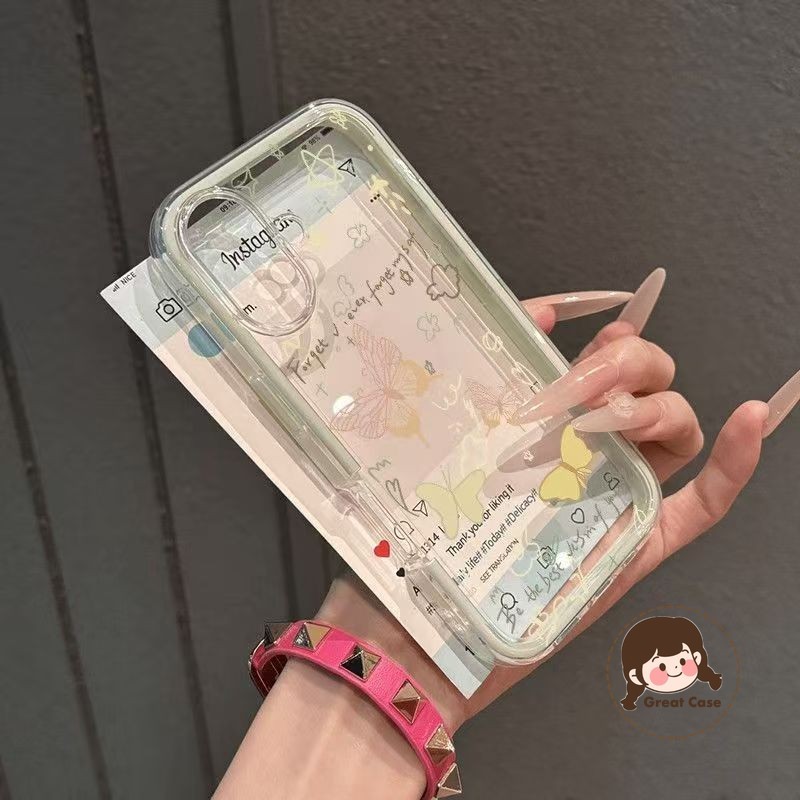 Ốp điện thoại trong suốt hình con bướm đầy màu sắc phong cách ins cho Realme 9 Pro Narzo 50 30 8 8S 