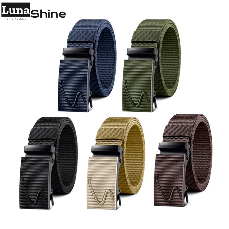 Thắt lưng khóa tự động Hàn Quốc, chất liệu nylon, phù hợp cho các hoạt động ngoài trời