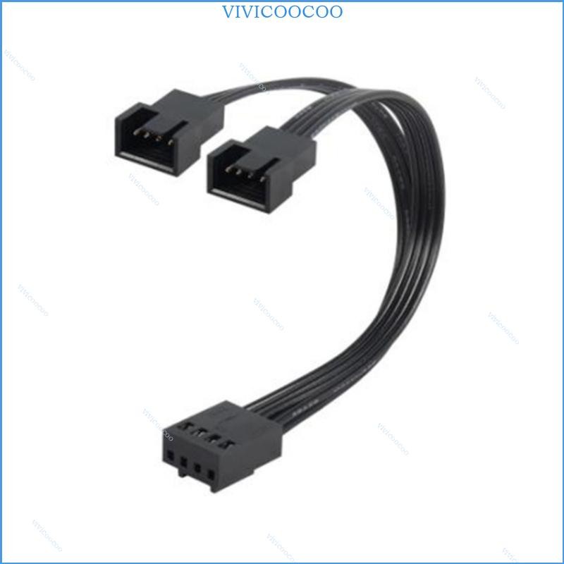 Cáp chuyển đổi VIVI 4Pin 1 đến 2 Máy tính CPU Fan Splitter Cáp mở rộng quạt PC