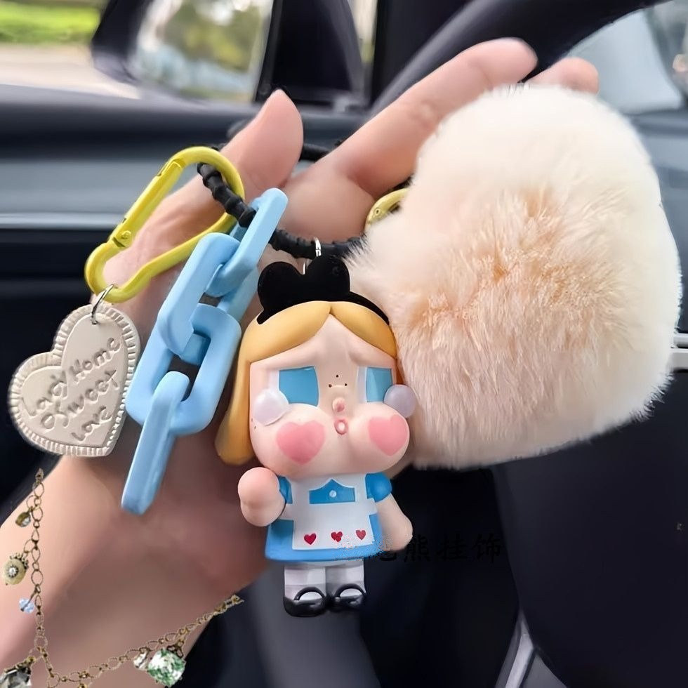 Chính hãng crybaby crybaby Nước Mắt Xe Móc Khóa Túi Mặt Dây Chuyền Ánh Sáng Quà Tặng Sang Trọng