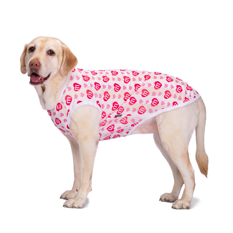 [Large Dog Vest] Pet Clothes Thin Golden Retriever Labrador Breathable Vest Dog Sun Protection Cloth