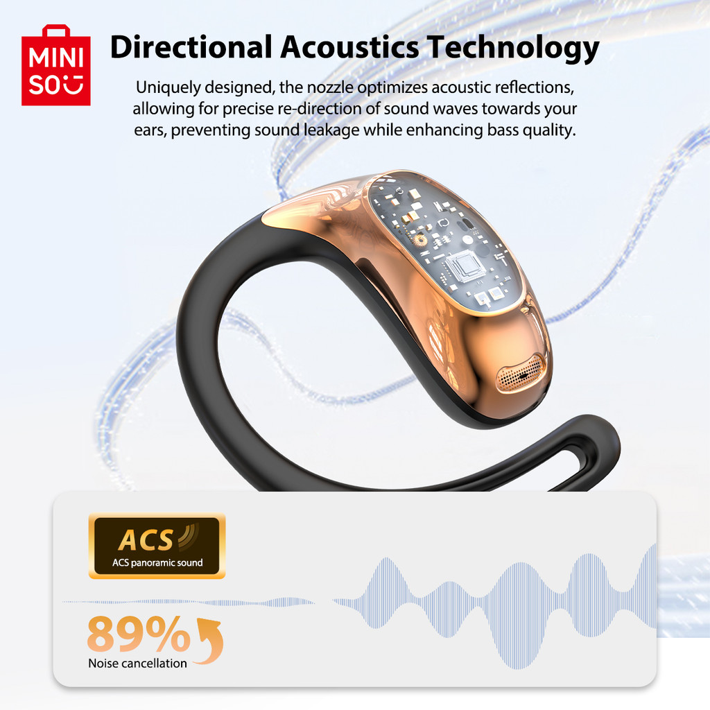 MINISO MS202 AI Tai nghe dịch thuật V6.0 Tai nghe Bluetooth 360° ACS HIFI Chất lượng âm thanh Tai nghe không dây Chống nước IPX5 Tai nghe thể thao | BigBuy360 - bigbuy360.vn