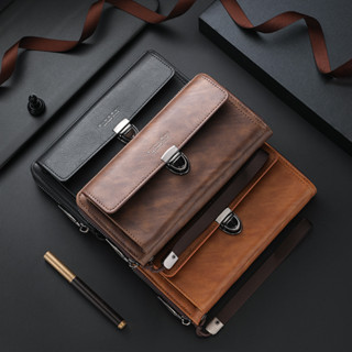 Ví Nam Cao Cấp PU Cổ Tay Cầm Tay Và Di Động Dây Kéo Da PU Dung Tích Lớn Nhiều Thẻ Ví