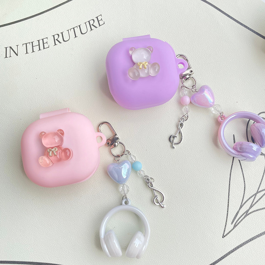 Dễ thương cho Xiaomi Redmi Buds 6 Play / Buds 6 Lite / 6active case Vỏ tai nghe silicon hoạt hình có