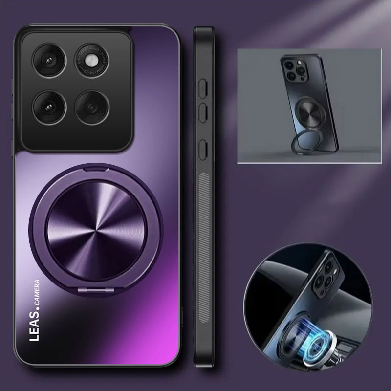 Ốp Sạc Không Dây Từ Tính Cho Motorola Edge 60 Pro 50 Fusion Matte Chống Sốc 360° Vỏ giữ vòng xoay ch