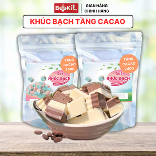  Bột Làm Khúc Bạch MIX 250G  Cacao-Sữa  - TIỆM CỦA BEE  gói 250g  - Food Ăn Vặt Ngon 