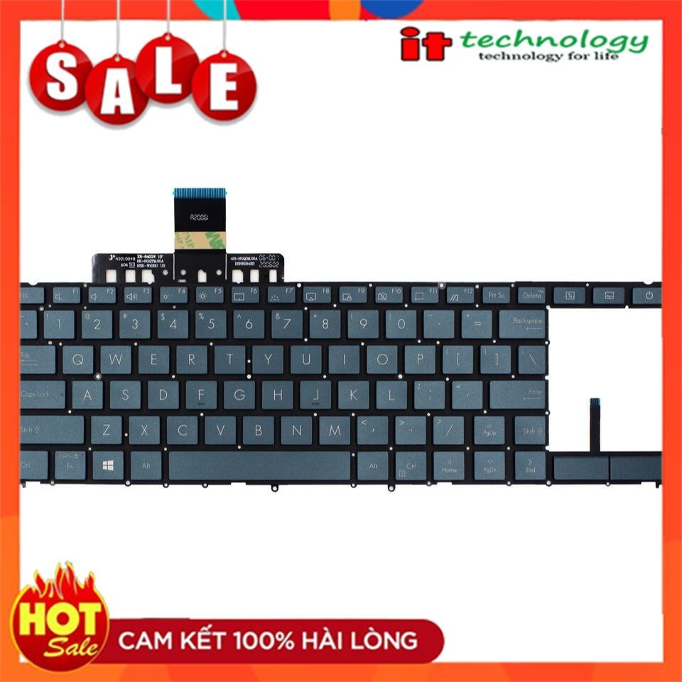 Bàn Phím Keyboard Laptop ASUS ZenBook Duo UX481 UX481FA UX481FL UX4000F
