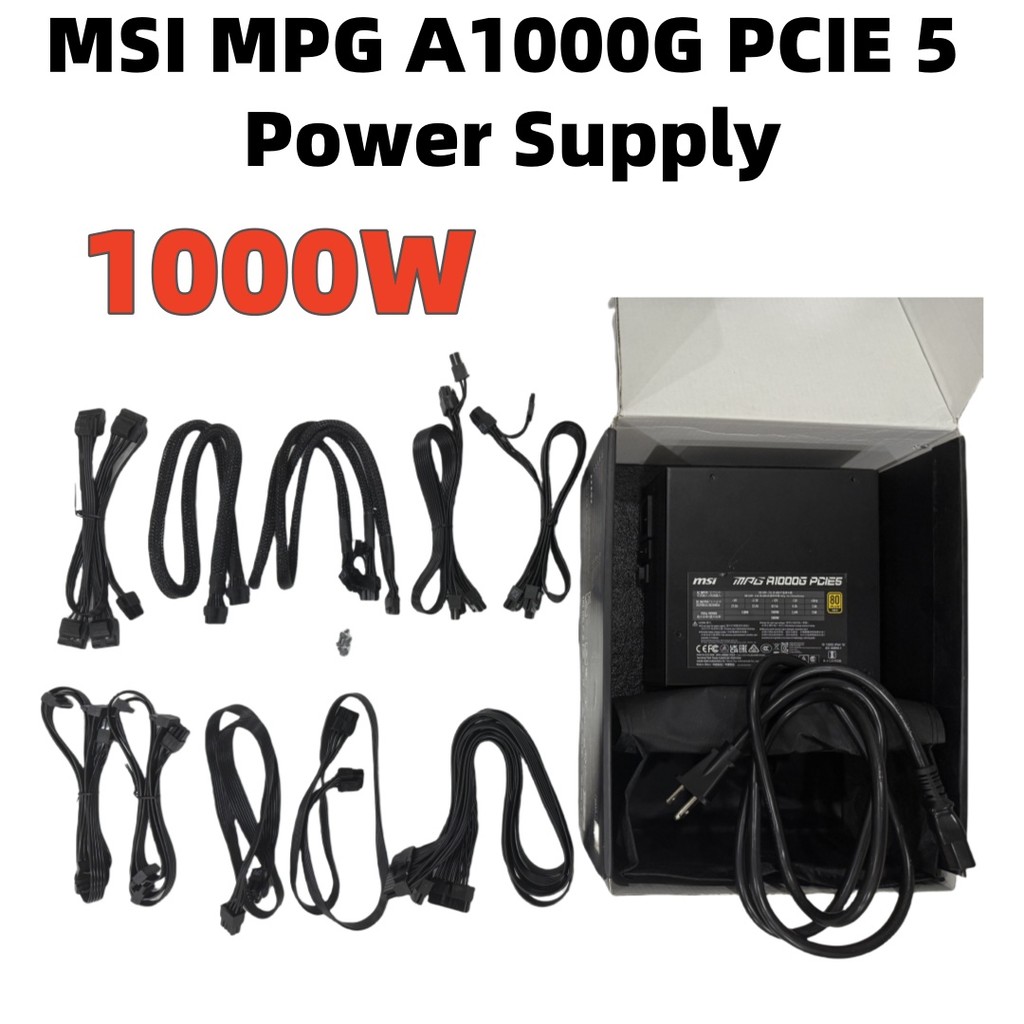 MSI MPG [A850G PCIE5 / A1000G PCIE5 / Ai1300P PCIE5 1300W] - ATX3.0 (PCIe5.0) 80 + PSU mô-đun hoàn t