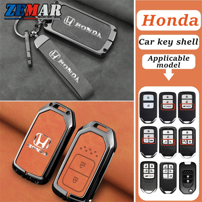 Vỏ chìa khóa xe Honda Vỏ chìa khóa Hợp kim kẽm Vỏ chìa khóa thông minh Bảo vệ chìa khóa Phụ kiện khó