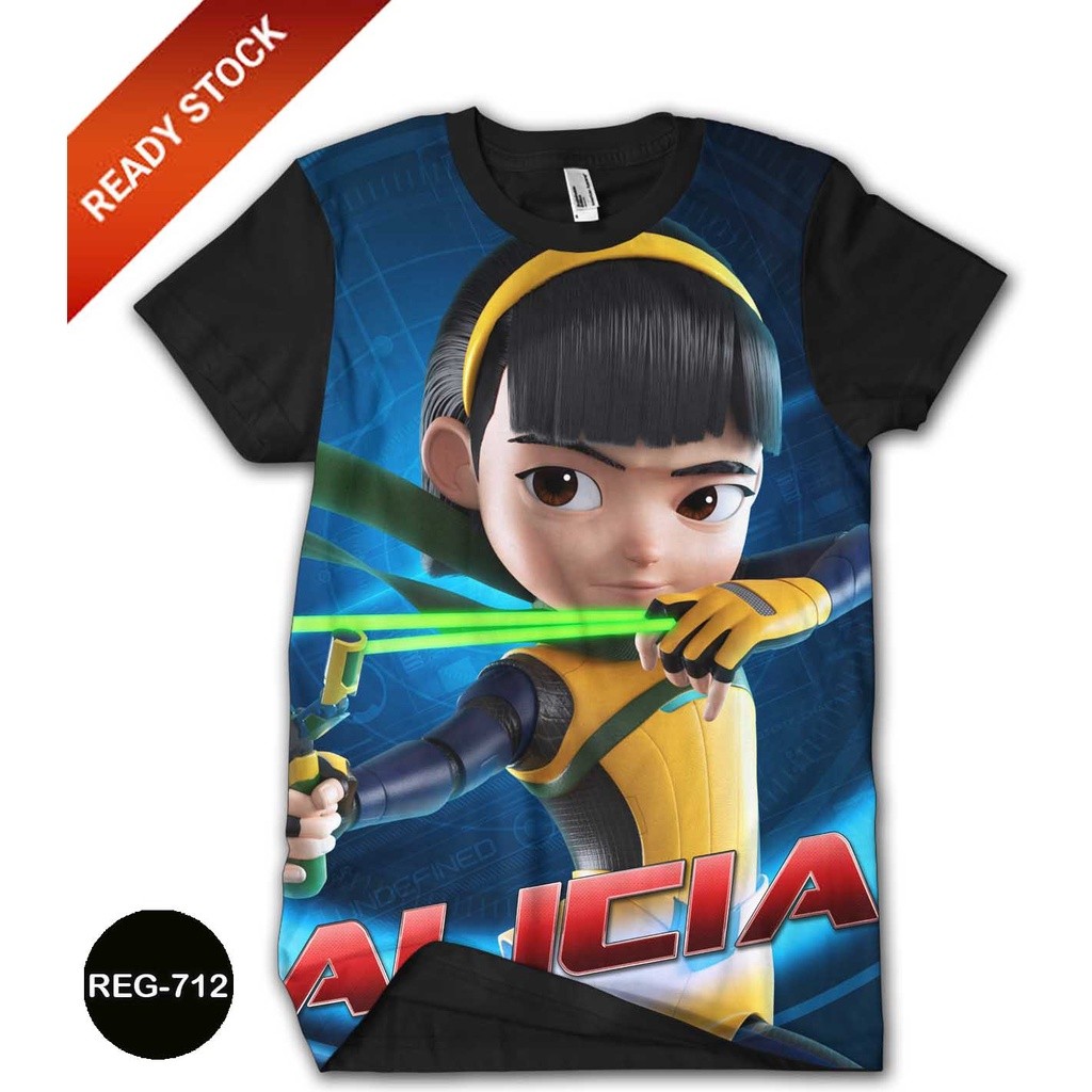 Áo thun 3D Ejen Ali Alicia Phim hoạt hình Phim hoạt hình REG-712
