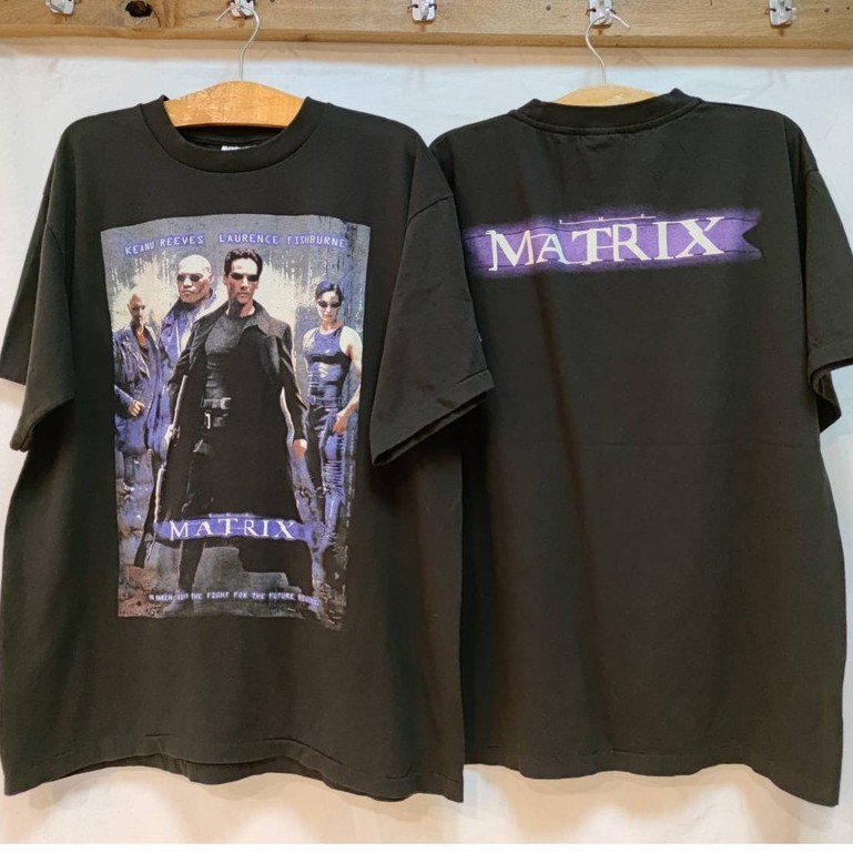 Áo sơ mi Matrix Neo Neo, Morpheus và Trinity Áo thun Keanu Reeves Áo thun / Baju Microfiber Jersi / 