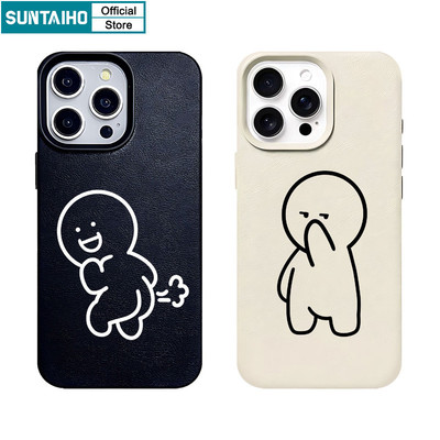Suntaiho Đơn Giản Và Vui Vẻ Họa Tiết Hoạt Hình Ốp Lưng Điện Thoại Silicon Mềm Cao Cấp Chống Sốc Cho iPhone 11 12 13 14 15 16 Pro max IP 7 8 Plus Iphon X Xs XR Xs max