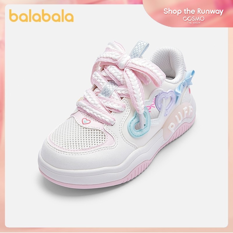 Giày thể thao balabala Girls Hollow Out Thoáng khí Nơ mùa hè 2025